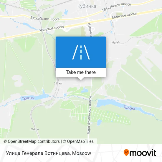 Улица Генерала Вотинцева map