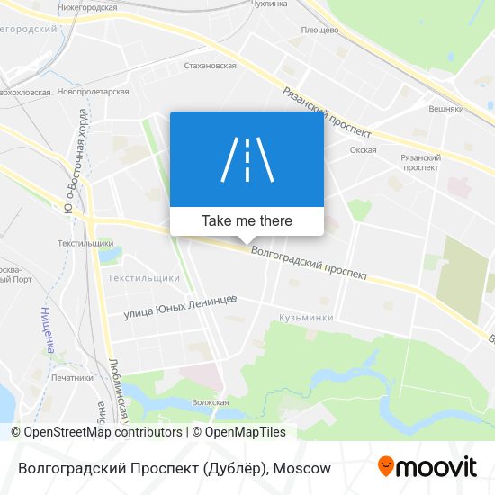 Волгоградский Проспект (Дублёр) map