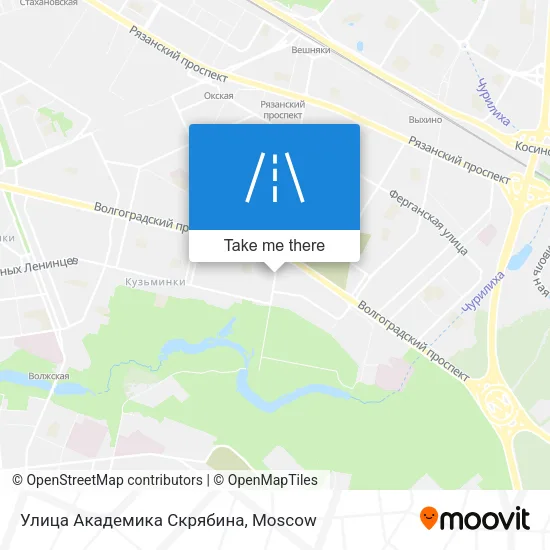 Улица Академика Скрябина map