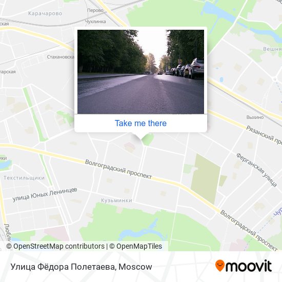 Улица Фёдора Полетаева map