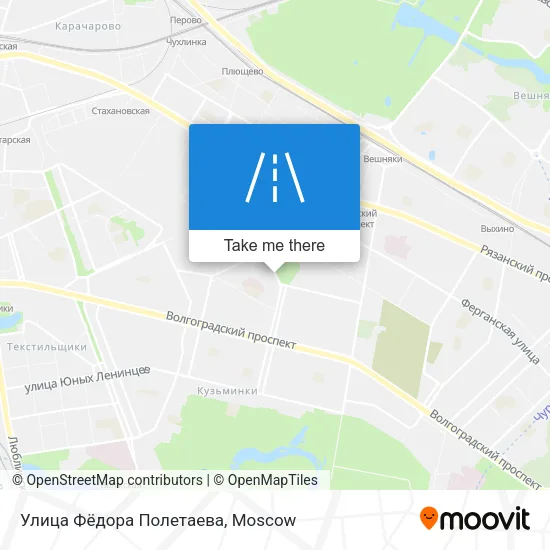 Улица Фёдора Полетаева map