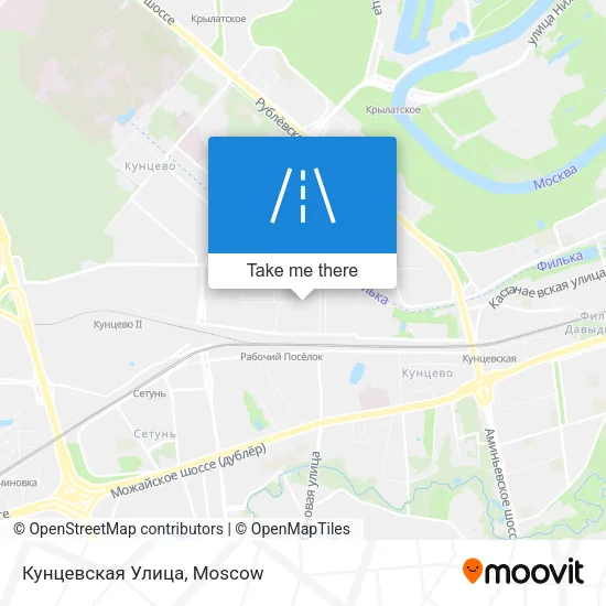 Кунцевская Улица map