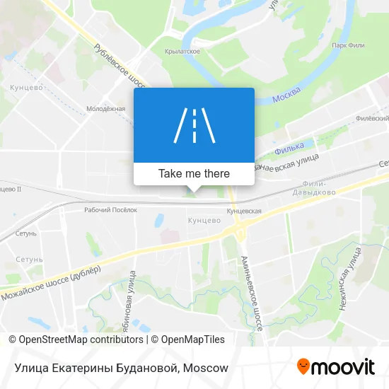 Улица Екатерины Будановой map