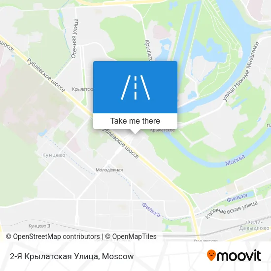 2-Я Крылатская Улица map