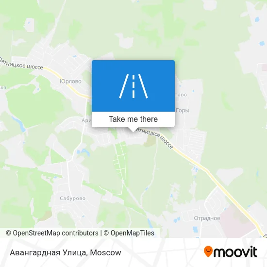 Авангардная Улица map