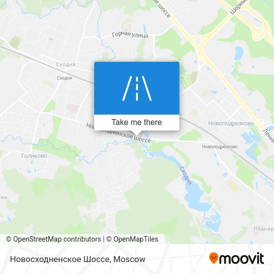 Новосходненское Шоссе map