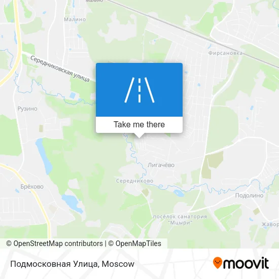 Подмосковная Улица map
