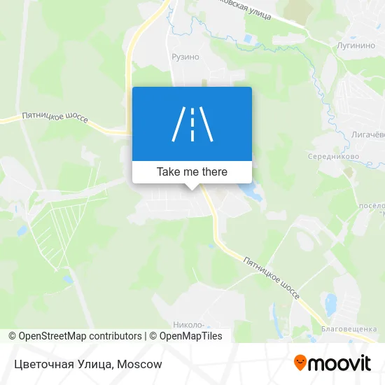 Цветочная Улица map