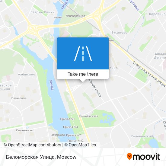 Беломорская Улица map