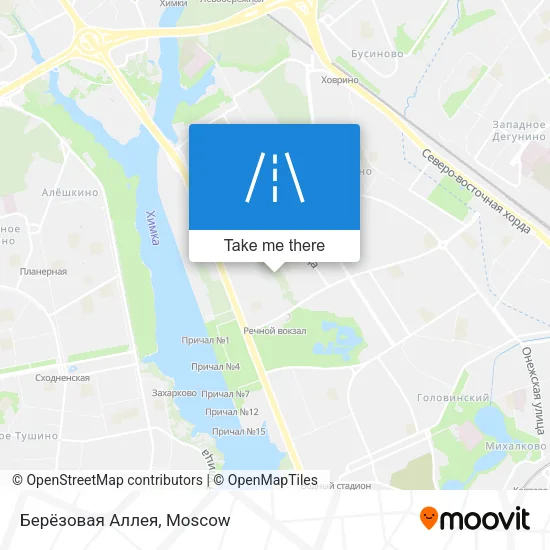 Берёзовая Аллея map