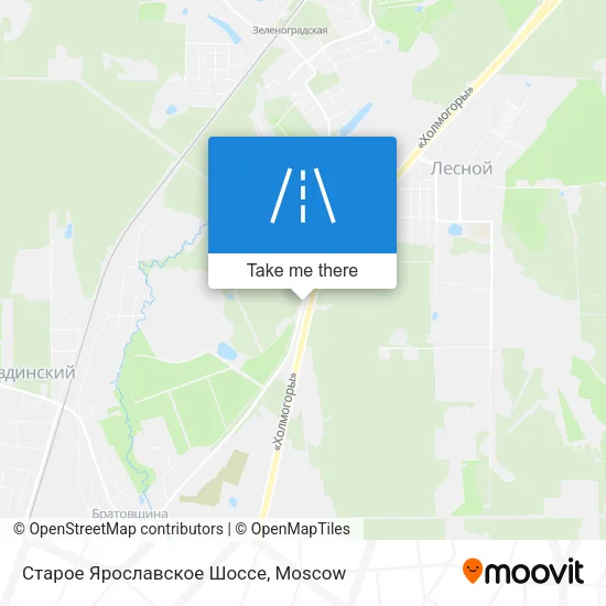 Старое Ярославское Шоссе map