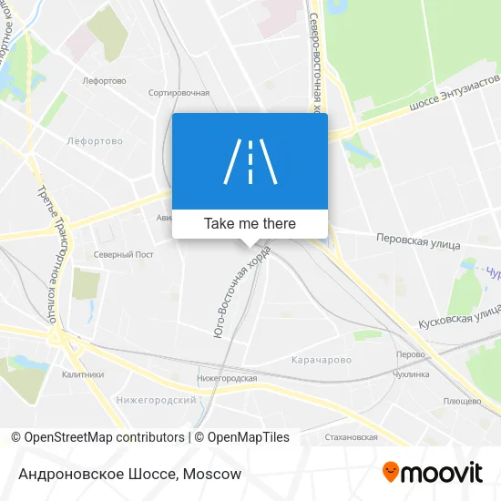 Андроновское Шоссе map