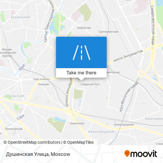 Душинская Улица map