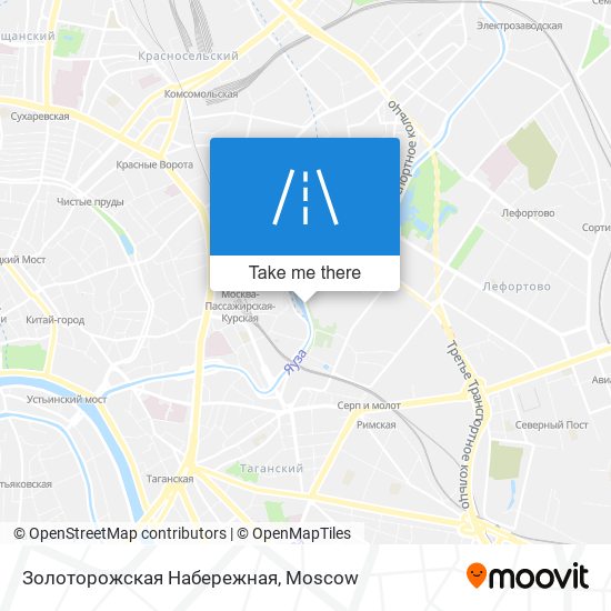 Золоторожская Набережная map