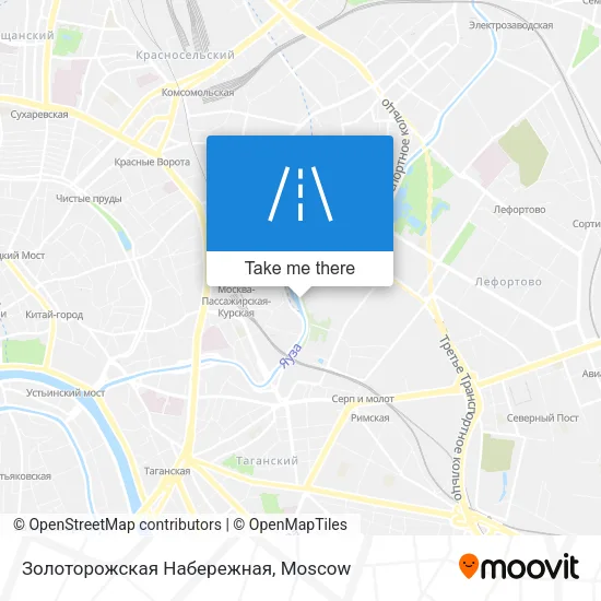 Золоторожская Набережная map