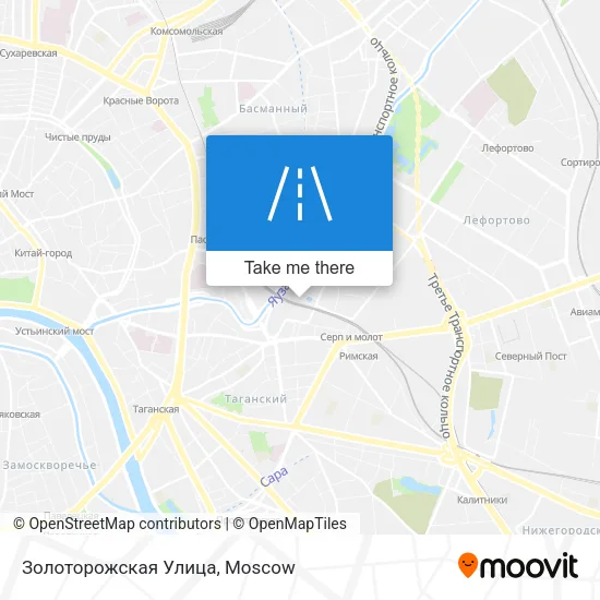 Золоторожская Улица map