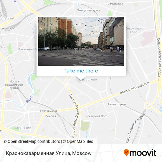 Красноказарменная Улица map