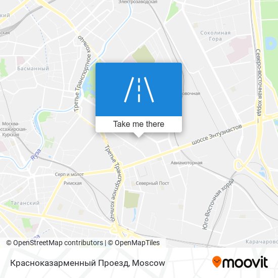 Красноказарменный Проезд map