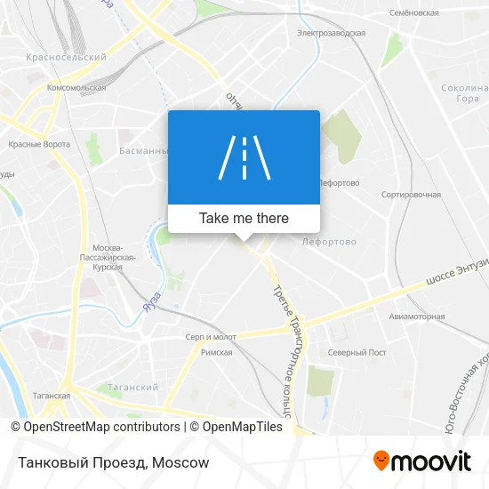 Танковый Проезд map