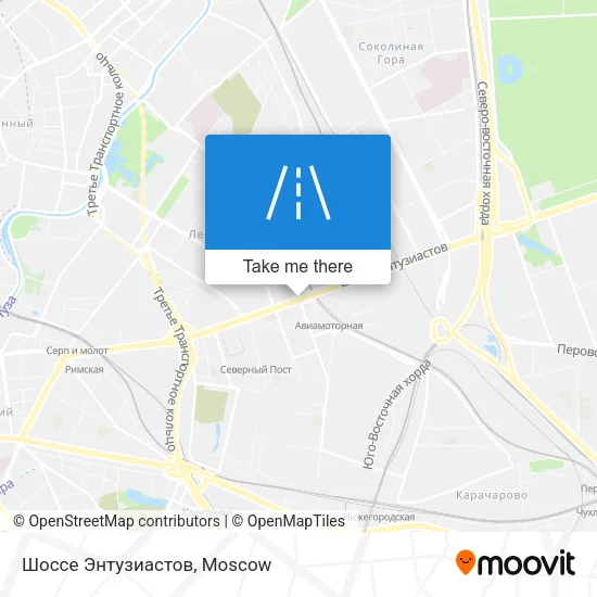 Шоссе Энтузиастов map