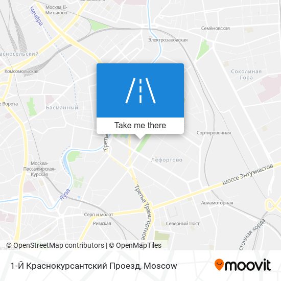 1-Й Краснокурсантский Проезд map