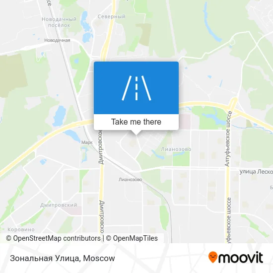Зональная Улица map