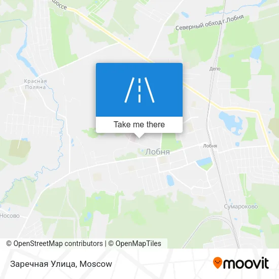 Заречная Улица map
