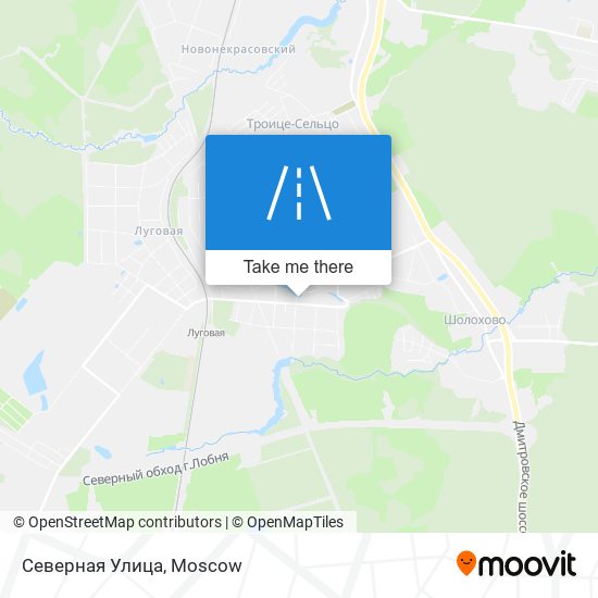 Северная Улица map