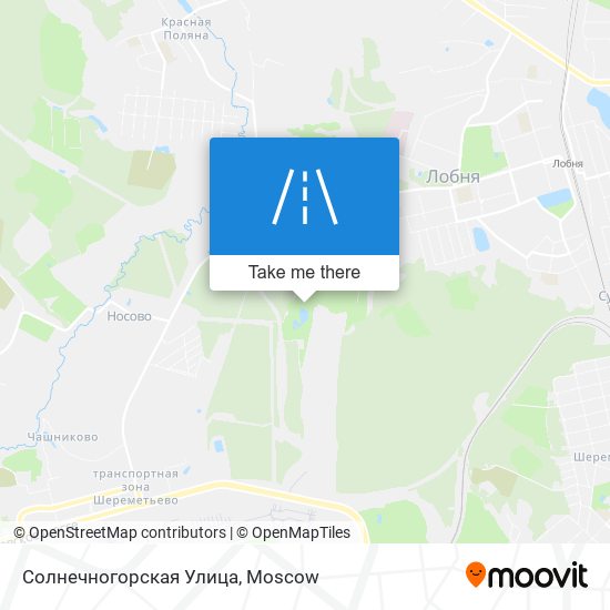 Солнечногорская Улица map