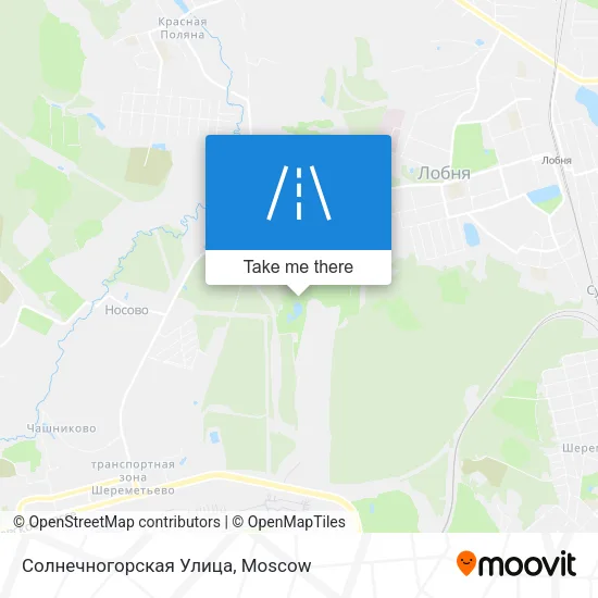 Солнечногорская Улица map