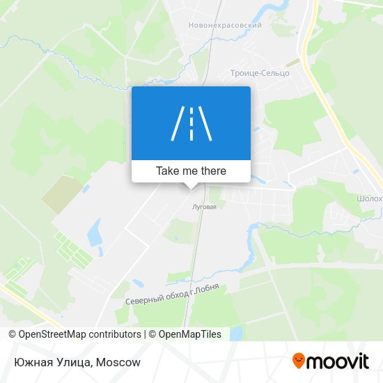 Южная Улица map