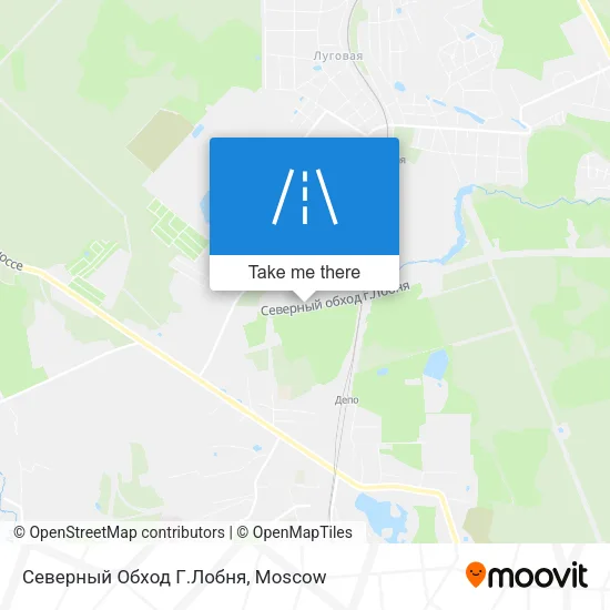Северный Обход Г.Лобня map
