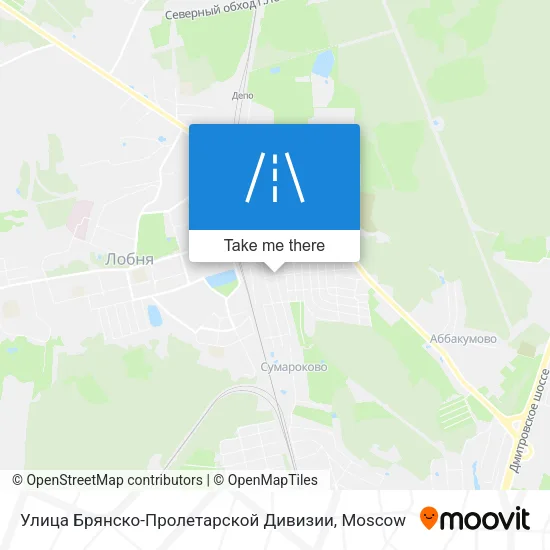 Улица Брянско-Пролетарской Дивизии map