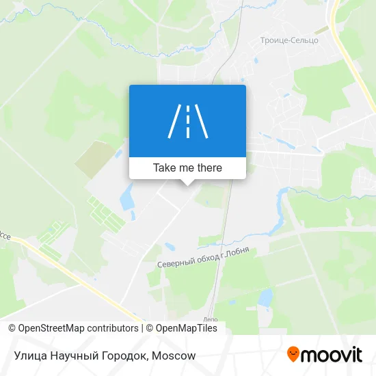 Улица Научный Городок map