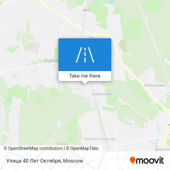 Улица 40 Лет Октября map