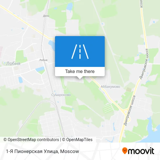 1-Я Пионерская Улица map