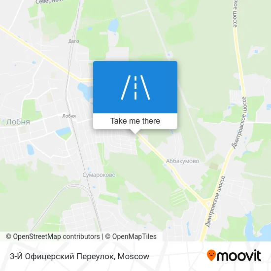 3-Й Офицерский Переулок map