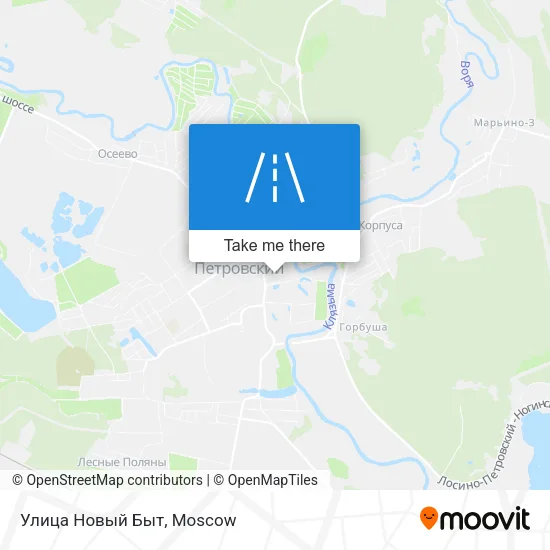 Улица Новый Быт map