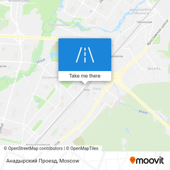 Анадырский Проезд map