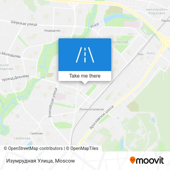Изумрудная Улица map