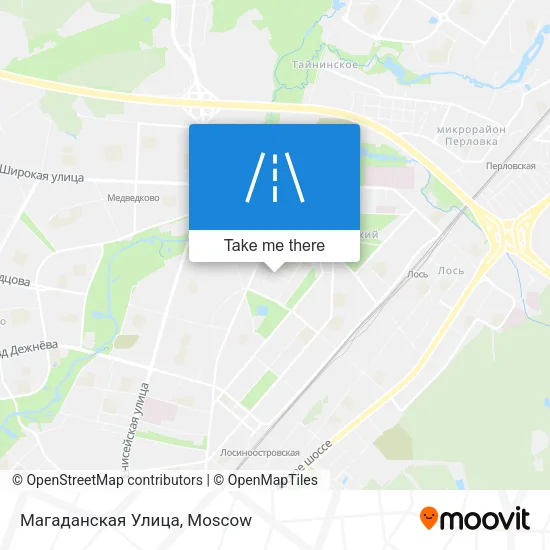 Магаданская Улица map