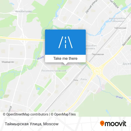 Таймырская Улица map