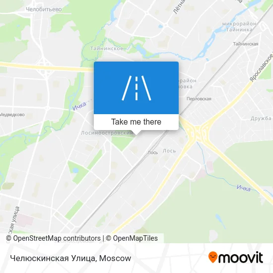 Челюскинская Улица map