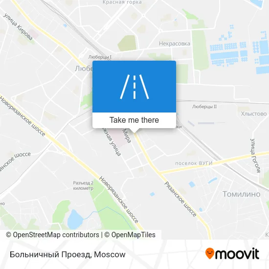 Больничный Проезд map