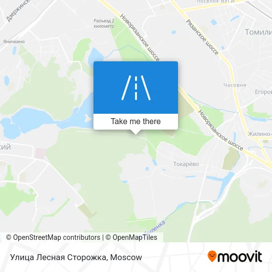 Улица Лесная Сторожка map