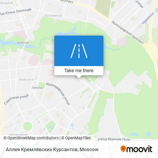 Аллея Кремлёвских Курсантов map