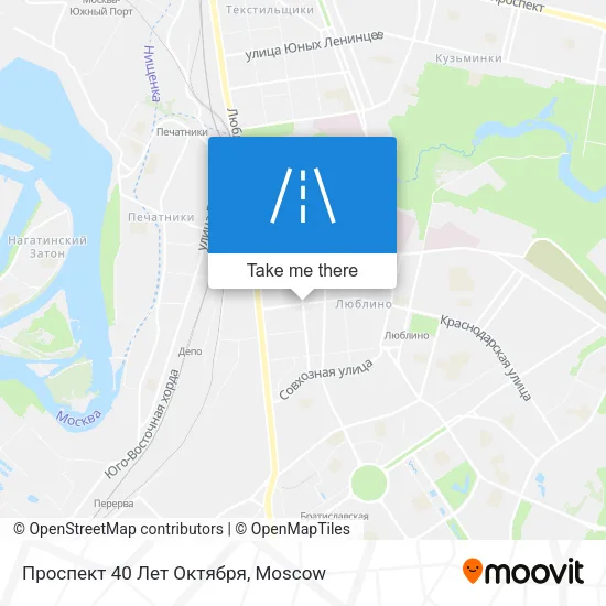 Проспект 40 Лет Октября map