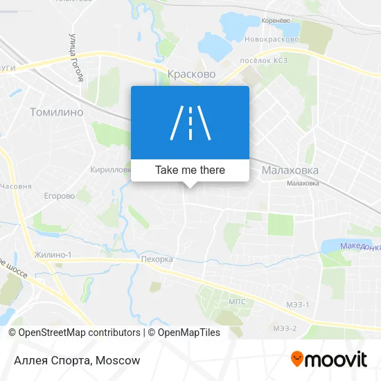 Аллея Спорта map