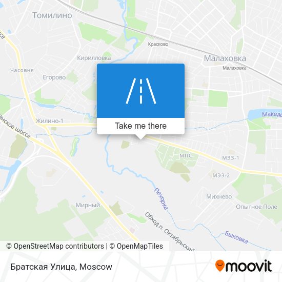 Братская Улица map