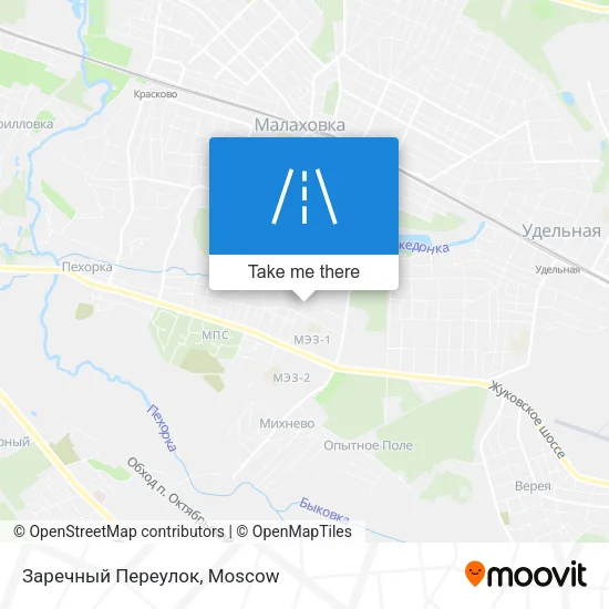 Заречный Переулок map